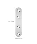 Heavy Duty Stainless Steel Flat Corner Joint Brackets Set For Woodworking And Furniture Making with dimensions for flat install