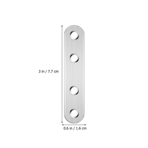 Heavy Duty Stainless Steel Flat Corner Joint Brackets Set For Woodworking And Furniture Making with dimensions for flat install
