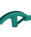 Super Badass Lightweight One Inch Water Wire Pipe Bender For Steel Copper Aluminum Home Shop Hand Tube Bending Tool That Handles Heavy Duty Work With Zero Sweat, angled view, green metal design.
