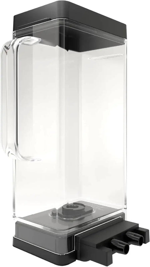 Image of a large clear water reservoir for a Commercial Espresso Machine With Big Water Reservoir Delivers Fresh Coffee Tea And Hot Cocoa In About A Minute Fast Brew For Busy Breakrooms And Easy To Use Office Coffee Maker.
