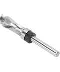 Extra Long Compression Flush Trim Router Bit With Top Bearing For Ultimate Woodworking Precision, 1/4 Inch Shank And 1/2 Inch Cutting Dia from side angle.