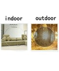 Comparison of photochromic wraparound safety glasses lenses indoors and outdoors showing clear and tinted effects.