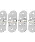 Heavy Duty Stainless Steel Furniture Hinge Set Of 4 With Round Edges For Folding Tables And Windows, Smooth Quiet Operation