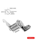 Durable Cabinet Cam Lock With Padlock Compatibility For Lockers And File Cabinets Zinc Alloy Construction 16mm diameter