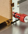 Advanced Box Joint Jig With Fast Setup, Boss Versatility, No Fluff, And Safer Operation, Easy To Use, close-up of adjustment knob