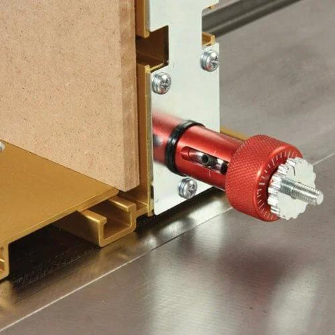 Advanced Box Joint Jig With Fast Setup, Boss Versatility, No Fluff, And Safer Operation, Easy To Use, close-up of adjustment knob