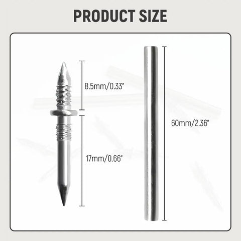 Hassle Free Double Headed Skirting Nails And Seamless Baseboard Screws Designed For Non Marking Trim Work With Easy Tap Punch Tool Included In A Generous 50 Pack For A Slick Secure Finish measuring 60mm by 8.5mm.