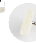 Mini Wool Felt Polishing Brush Wheel Set 40 Pc 1 Inch Wool Felt Grinding Buffing Heads 3mm Shank close-up view