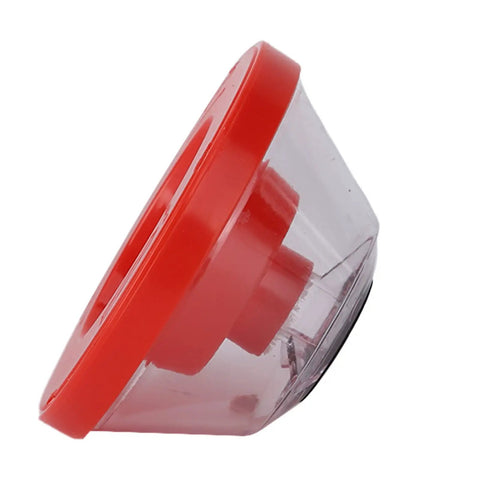 Red Drill Dust Cover And Electric Hammer Debris Guard For Power Tools with clear ABS material for effortless dust collection.
