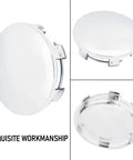 Chrome Silver ABS Wheel Center Caps For Suburban 2001 2017 83mm Outer Diameter And 76mm Clip 6 Clip Mount Easy Bolt On Replacement Hub Covers Durable Auto Wheel Accessories 4 Pack
