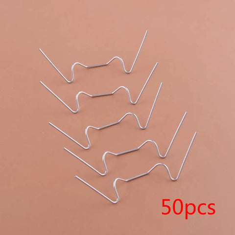 Stainless Steel Greenhouse Glazing Clips Wire Type Spring Fixing Brackets 50 Pack For Aluminum Greenhouses Windproof Glass Panel Support Easy Mounting Durable Clips For Windows And Panels