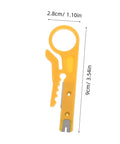 Rugged Heavy Duty Electric Wire Stripper Go To Tool For Fast Cutting Crimping And Peeling Tasks On Network Data Cables, yellow, 9cm.