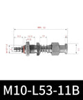 Big Head M10-11B Series Pneumatic Vacuum Sucker Handle Mount With Durable Rubber Suction Cup For Industrial Automation Grippers And Robotic Arms Heavy Duty Silione Gasket Clamp Fixture Tool, showing detailed dimensions.