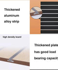 Veneer Wood Slat Panels For Pegboard Display And Slatwall Garage Organizer showing aluminum strip and thickness detail.