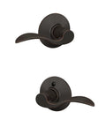 Accent Door Lever For Hall And Closet Passage Lock In Aged Bronze With No Fuss Easy Install Non Locking Handle