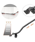 Heavy Duty Furniture Movers With 360 Degree Rotating Wheels Lifter Dolly, steel rod with 440 lbs capacity shown in diagram