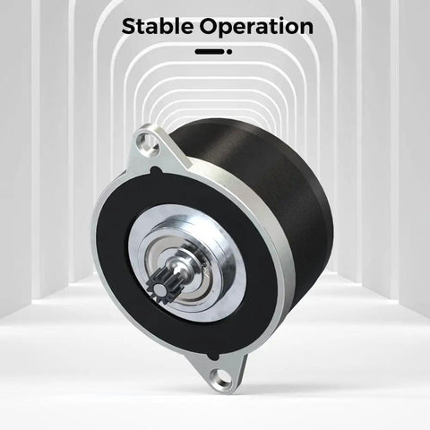 K1 Series Extruder Stepper Motor 1.8 Degree Step Angle 0.8A 12 Tooth Gear Circular Shaft front view