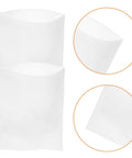 Close-up view of 100 Pcs White Foam Pouches for fragile packing and cushioning, showing smooth surface and elastic material.