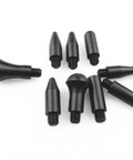 Premium Two Piece Auto Body Dent Repair Kit With Slick Dent Remover Pen And Drop In Heads for easy door ding pulling, black replacement heads.