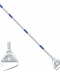 Heavy Duty 59-Inch Mop Handle Pole, Universal Metal Replacement For Home, Garage, Office, Workshop And Warehouse Cleaning