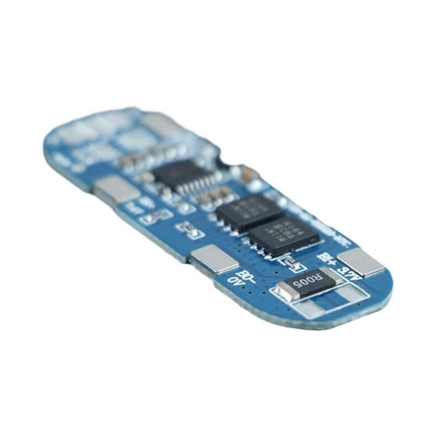 Built Like A Tank Three Series Eight Amp Battery Management Board For 18650 Li Ion Packs side view showcasing components on circuit board.