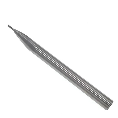 Pro Grade 1mm Tungsten Carbide Pin Probe Insert With 6mm Shank And 75mm Length For Height Gauges Like TESA Fowler Trimos, tip close-up