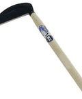 Hand Hammered Steel Grass Cutting Scythe With 8.3 Inch Head And 17.7 Inch Handle, Oval Pattern Garden Tool For Soft Grass