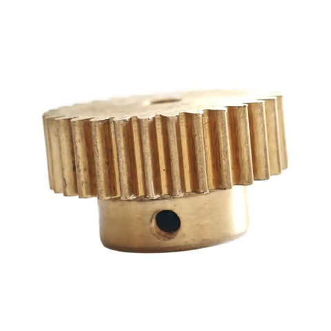 Beefy 0.5 Module Copper Spur Gear 76 Teeth Step Cylindrical Gear With 3mm Bore And 39mm Diameter For Small CNC, Robotics