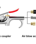 20 Piece Must Have Air Tool Kit For Air Compressors With One Quarter Inch NPT Quick Connects air blow connection methods diagram