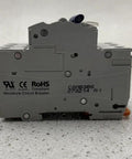 Top Shelf Three Pole Miniature Circuit Breaker Rated 201 To 250 Volts for efficient electrical upgrades, viewed from the side.