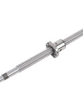 Close-up of 2510 SFS2525 Rolled Ball Screw Kit with RM2510 end machined C7 nut, featuring SFU2510 nut for CNC precision upgrades