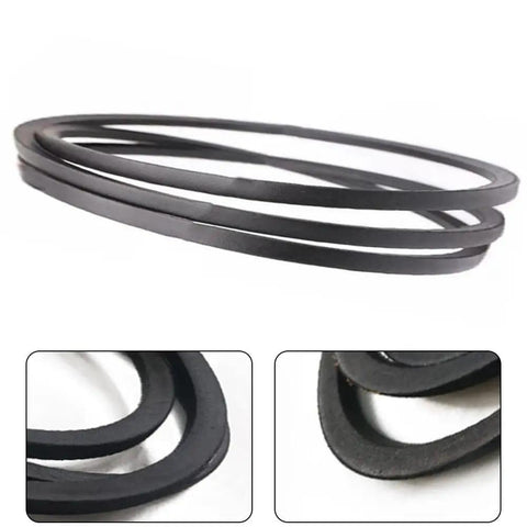 42-Inch Deck Drive Belt Replacement For Lawn Mower, Heavy Duty Direct Fit, Fits 42-Inch Deck Models, Smooth Power Transfer, Easy Install, Beefy Durability For Worn Or Broken Belts, black rubber belt shown coiled