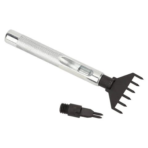 Replaceable Prong Chisel Kit For Leather Stitching Hole Punch Tool Set With 10 Interchangeable Tips Carbon Steel Belt Punch