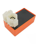 GY6 6-Pin AC CDI Box With Ignition Coil And A7TC Spark Plugs For 50cc 80cc 125cc 150cc Scooters ATVs Go Karts Mopeds Pit Dirt Bikes Orange Performance Upgrade