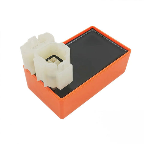 GY6 6-Pin AC CDI Box With Ignition Coil And A7TC Spark Plugs For 50cc 80cc 125cc 150cc Scooters ATVs Go Karts Mopeds Pit Dirt Bikes Orange Performance Upgrade