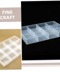 Smooth Operator Multi Grid Plastic Jewelry Tray Keeping Rings Chains And Daily Baubles Neatly Stashed Sweet Home Vanity Desk Organizer With Necklace Display Plate transparent plastic storage dish with multiple compartments