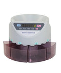 Smooth Operating Money Counter Machine With Automatic Coin Sorter And Eight Money Tubes LED display for efficient counting.