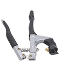 RitoEasysports Electric Badminton Racket Trumpet Plier Crimping Machine with aluminum build and rubber grip handle.