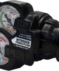 Edge Series 2.0 Nitrogen Purge Flow Module Gauge For Regulator With Toolless CGA580 Connection Fully Enclosed High Visibility Gauges Slam Technology Knob Protection Model 07813652 showcasing high visibility gauges and protective knob design.