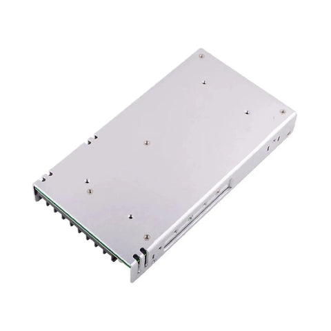 Beefy 350W 12V Single Output Power Supply for industrial automation and CNC machines, shown in ultra-slim 1U chassis