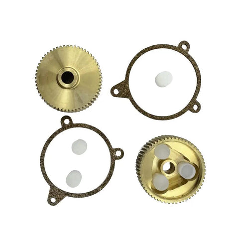 Chevy Corvette Headlight Motor Repair Kit With HD Brass Gear For 1988 To 1996 C4 Models Drop In Ready OEM Replacement shown