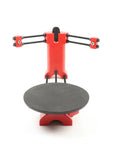 Open Source 3D Scanner Kit For 3D Printing, DIY Assembly With Red Injection Molded Parts, webcam ready, view of main scanner stand