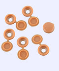 100 Pcs Hinged Screw Cover Caps Waterproof Plastic Siamese Screw Cap Hole Covers For Phillips Screws 5mm Orange