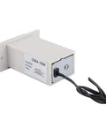 Four Digit Mechanical Pulse Counter Totalizer, Electromagnetic Industrial Counter, DC12V Powered for Water Meter Systems, Electricity Monitoring, Production Line Automation, A Go To Workhorse for High Accuracy and Fast Counting, side view with cable