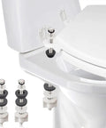 Universal Toilet Seat Hinge Bolts Kit Heavy Duty Stainless Steel With Waterproof Rubber Washers Gaskets Extra Long Nuts