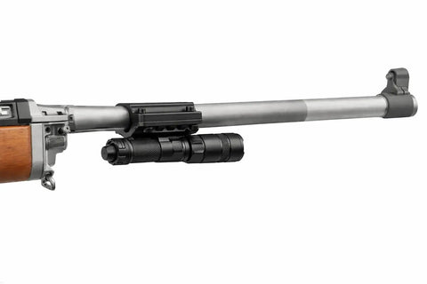 Tactical Shotgun Barrel Mount Clamp System, Five Slot, 2-Piece Design, Fits.75 to 1.1 Inch Barrels, Lightweight Aluminum With Matte Black Finish