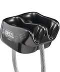 Verso Belay Device Crazy Light Climbing And Rappelling Gear For One Or Two Rope Strands Weighs Just 55 Grams Grey, close-up view
