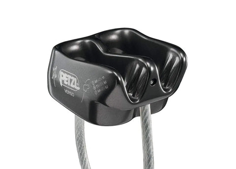 Verso Belay Device Crazy Light Climbing And Rappelling Gear For One Or Two Rope Strands Weighs Just 55 Grams Grey, close-up view