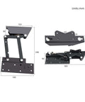 Diagram of two piece folding coffee table hinges with lifting top frame heavy duty spring lift mechanism for coffee tables and desks