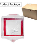 Big Transparent Emergency Stop Button Cover With Removable Base Box Type Push Switch Protector in package with screws